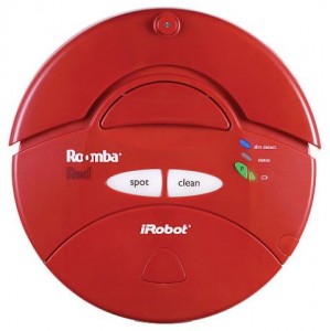 i-robot roomba in red