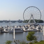 The Capital Wheel on the marina
