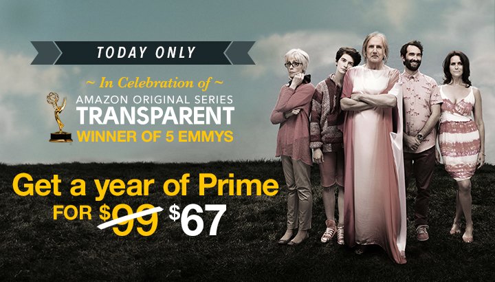 Join Amazon Prime today!