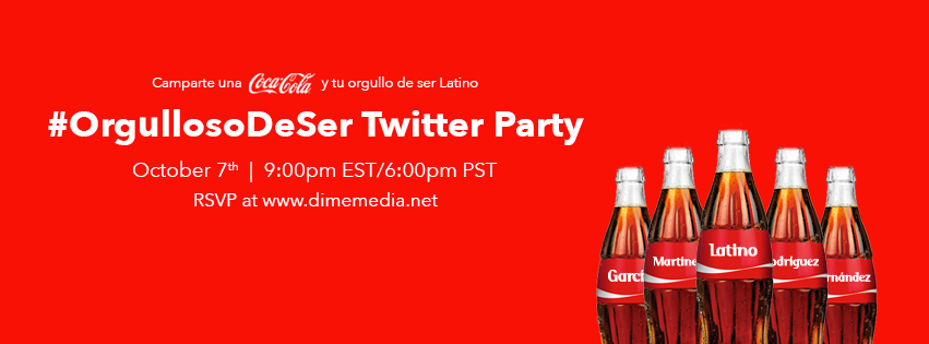 Coca-Cola #OrgullosoDeSer Twitter Party Invite