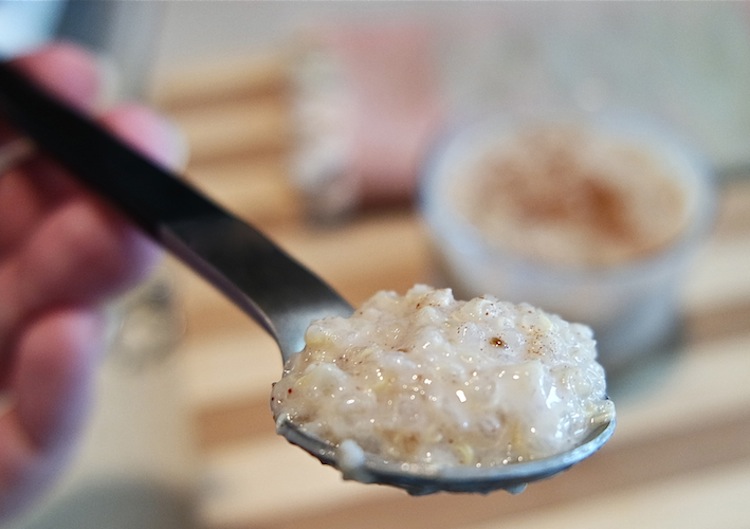 Spoonful of quinoa pudding