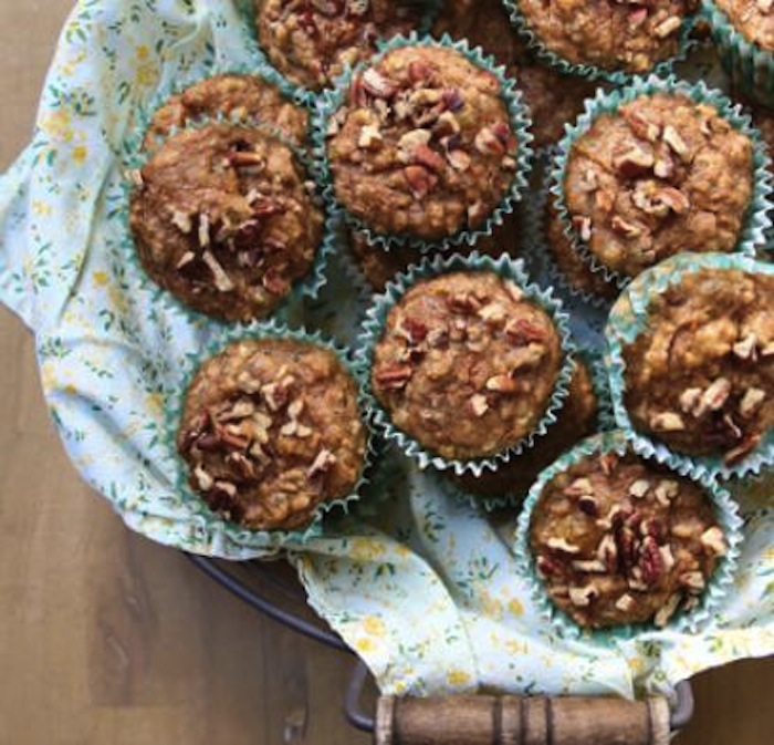 One Bowl Carrot Oat Muffins
