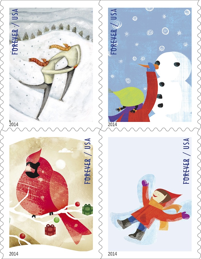 Winter stamps