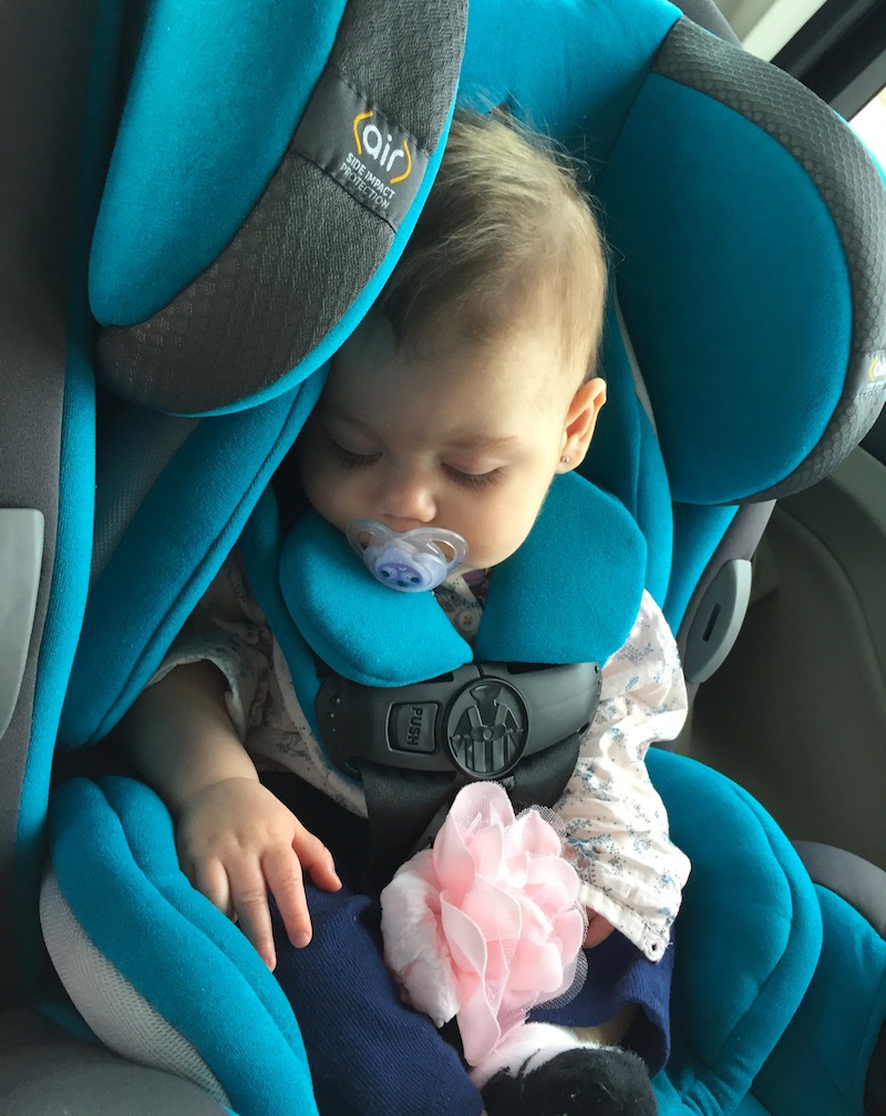 Asleep in Safety 1st Grow and Go Air 3-in-1 car seat