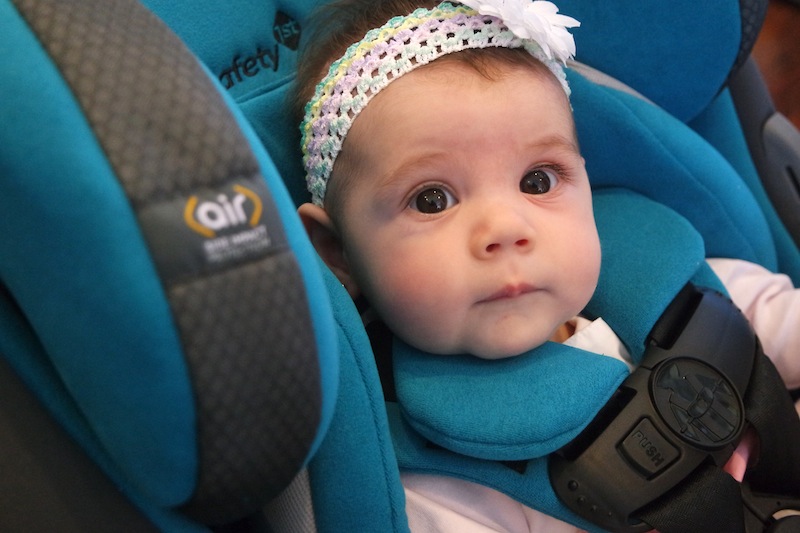 Close-up of Safety 1st Grow and Go Air 3-in-1 car seat