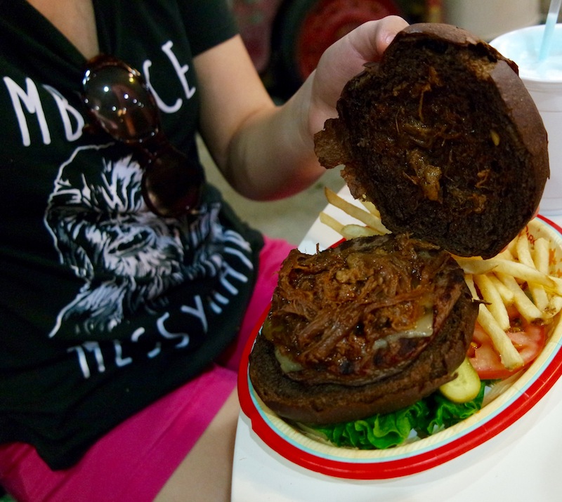 The Royal Guard burger from Backlot Express at Disney's Hollywood Studios