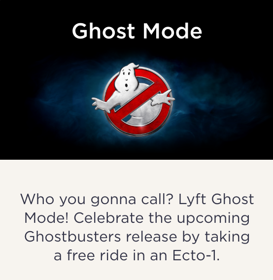 Lyft Ghost Mode request