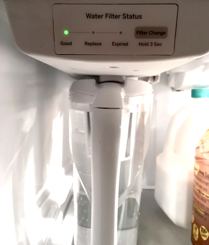 GE Top-Freezer Refrigerator with Autofill Pitcher